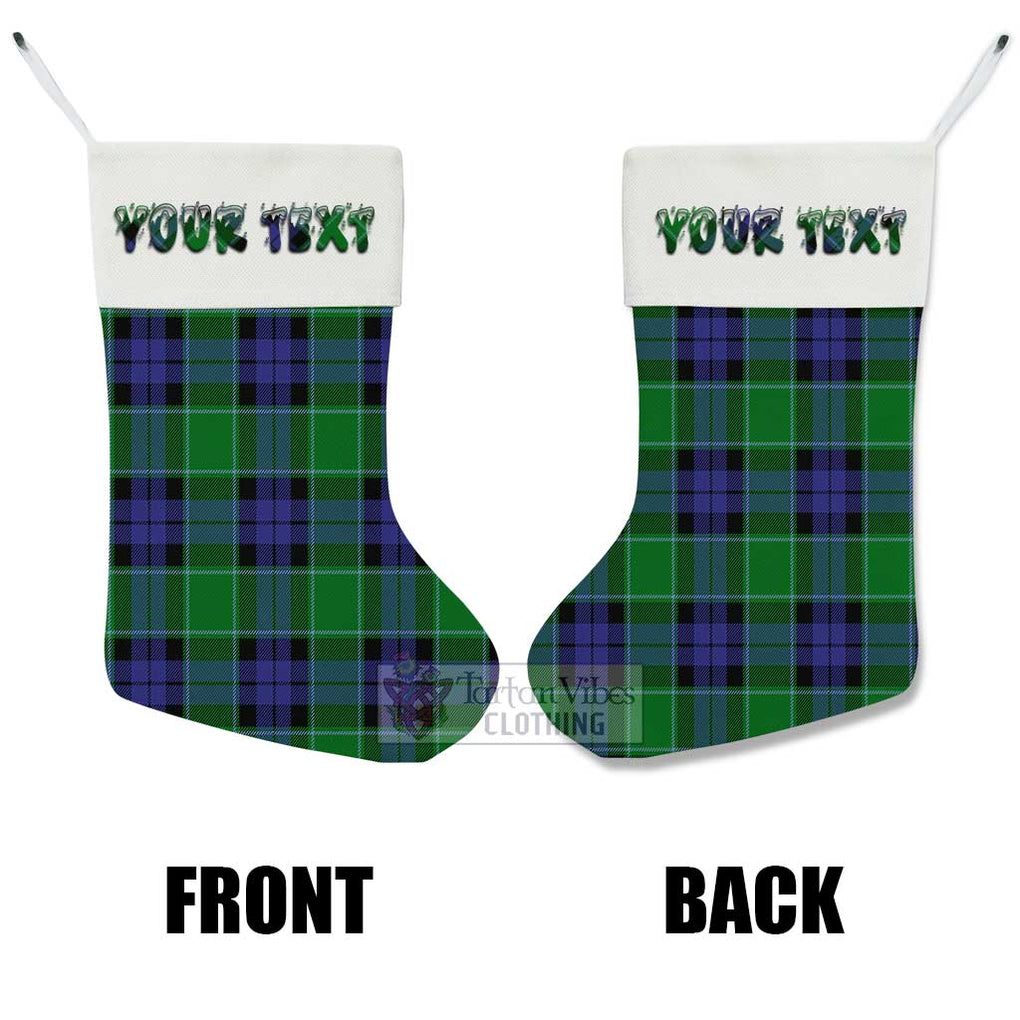 Tartan Vibes Clothing Haldane Tartan Christmas Stocking with Personalized Text