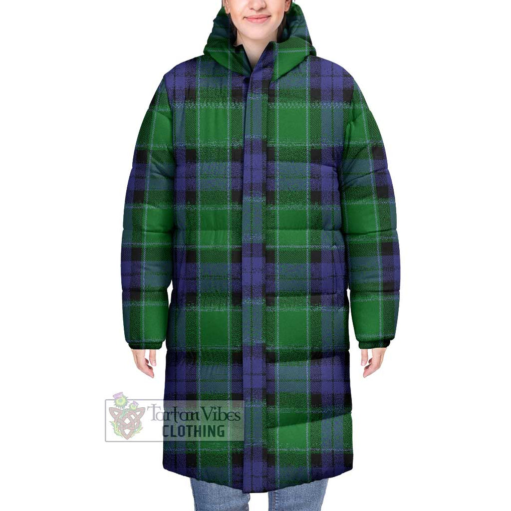 Tartan Vibes Clothing Haldane Tartan Long Down Jacket