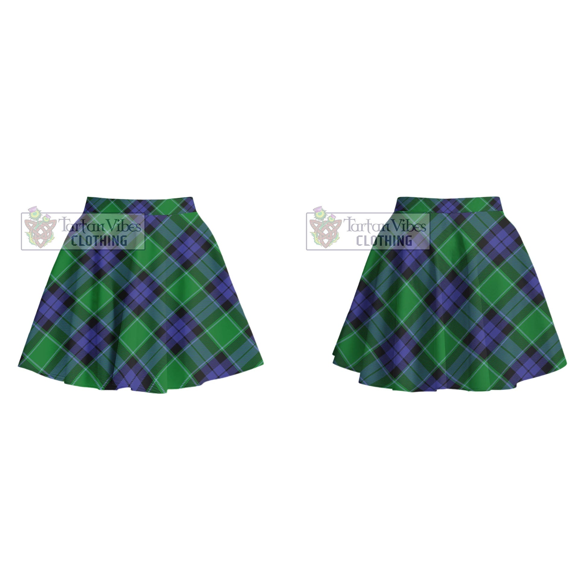 Tartan Vibes Clothing Haldane Tartan Women's Plated Mini Skirt