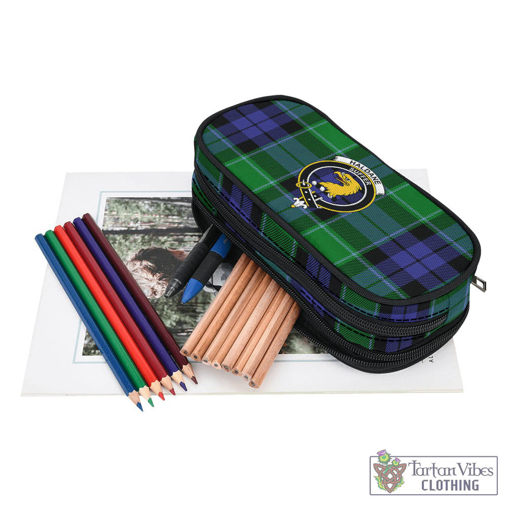 Tartan Vibes Clothing Haldane Tartan Pen and Pencil Case with Family Crest