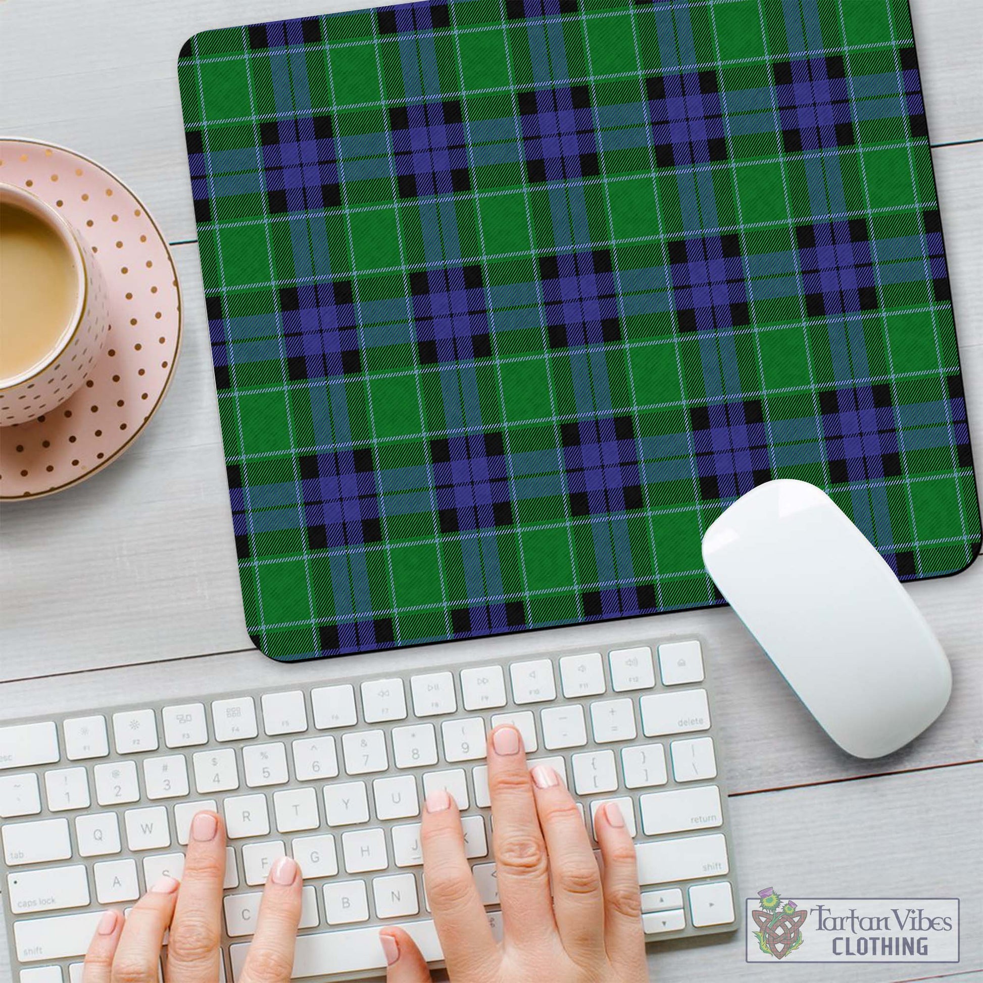 Tartan Vibes Clothing Haldane Tartan Mouse Pad