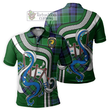 Haldane Tartan Polo Shirt with Epic Bagpipe Style