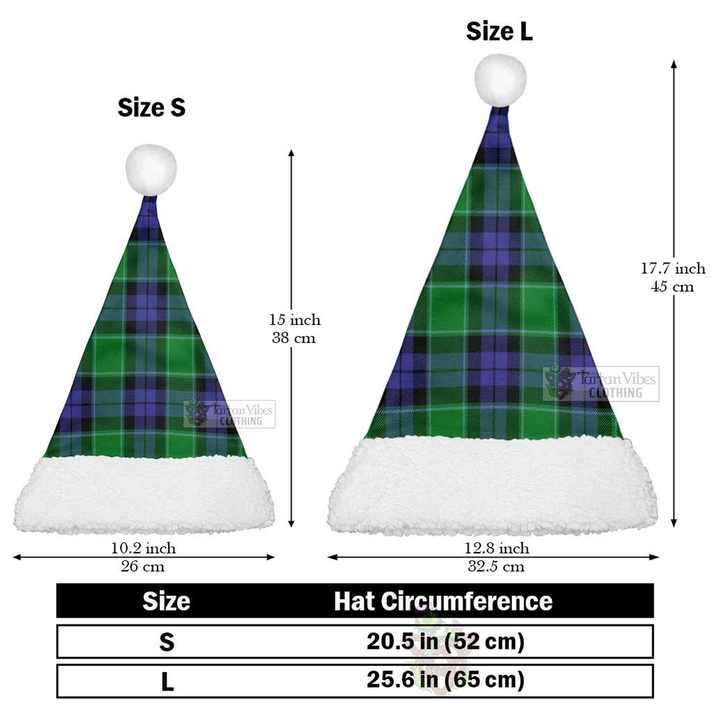 Tartan Vibes Clothing Haldane Tartan Christmas Santa Hats