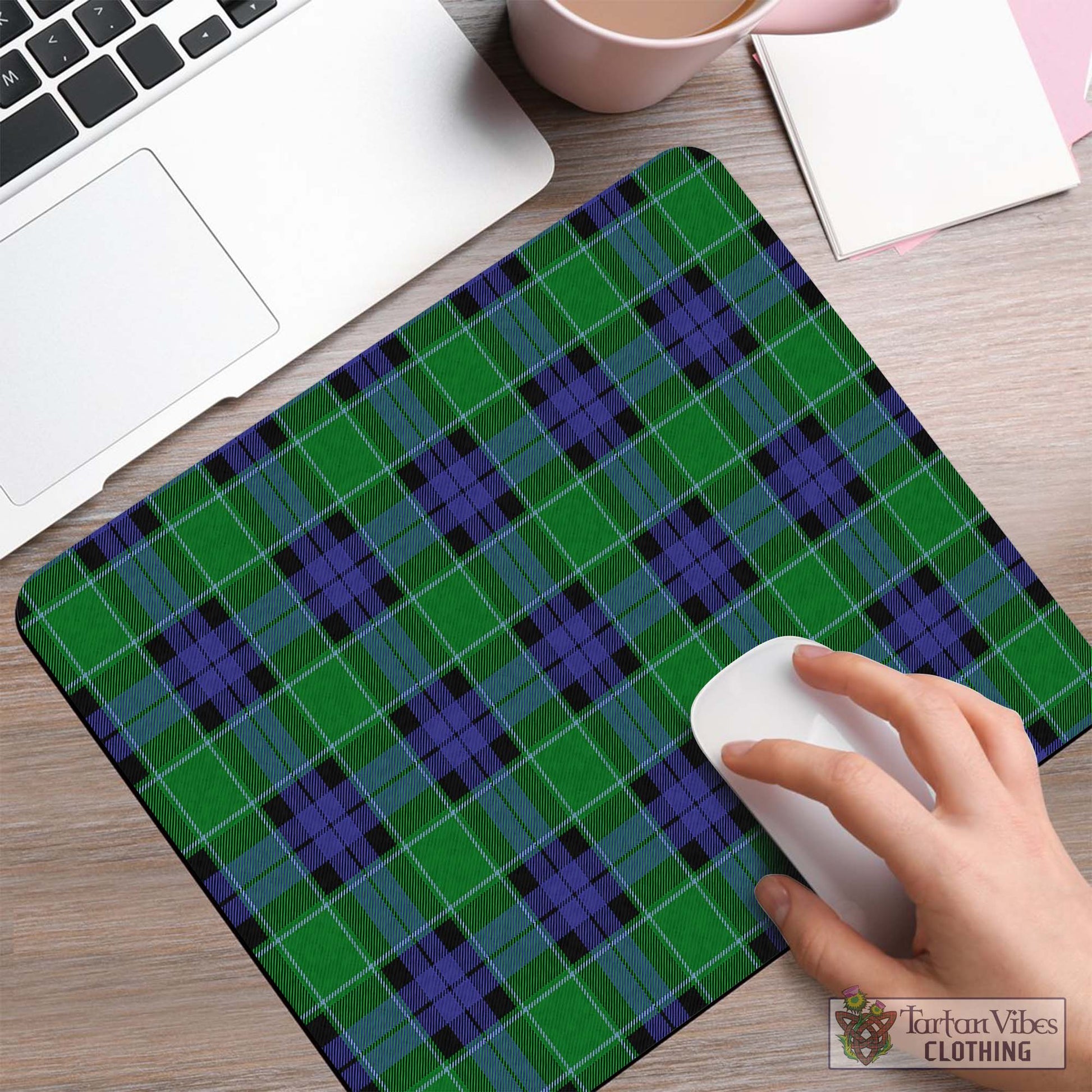 Tartan Vibes Clothing Haldane Tartan Mouse Pad