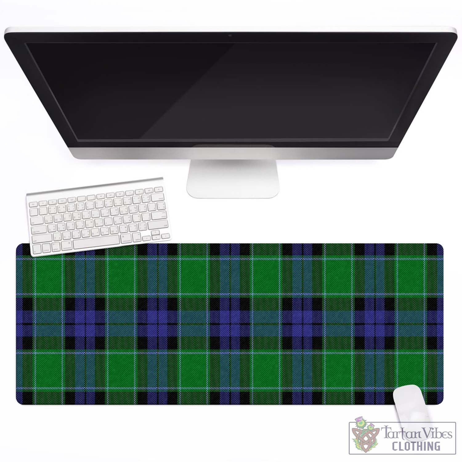 Tartan Vibes Clothing Haldane Tartan Mouse Pad