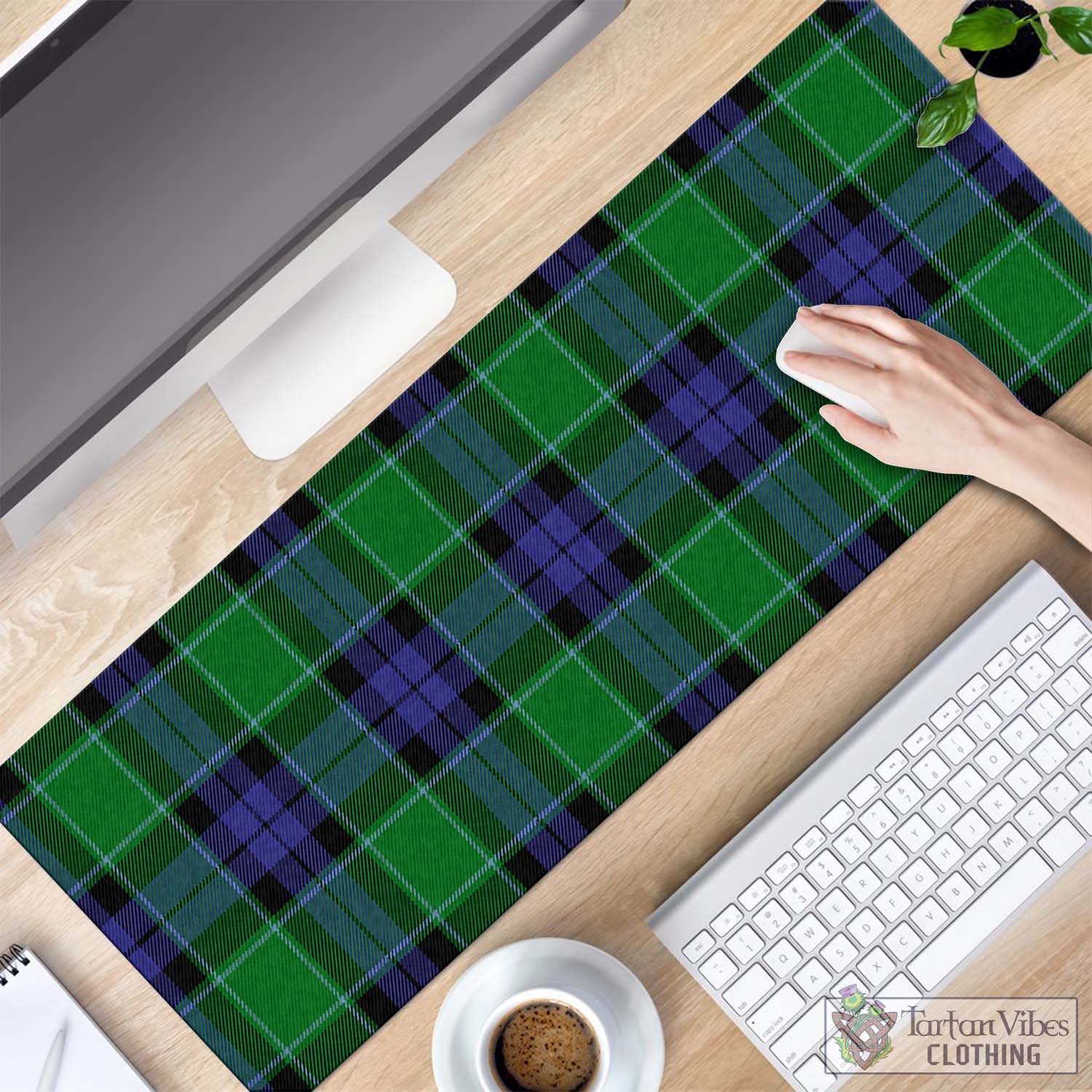 Tartan Vibes Clothing Haldane Tartan Mouse Pad