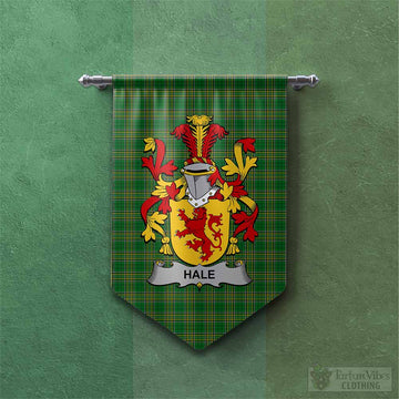 Hale Irish Clan Tartan Gonfalon, Tartan Banner with Coat of Arms Chevron - Tartan Vibes Clothing
