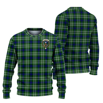 Haliburton Tartan Ugly Sweater with Family Crest