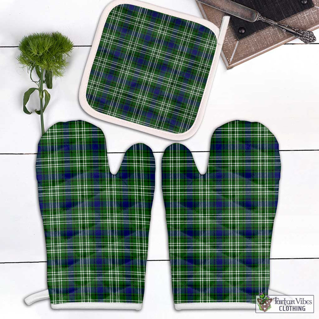 Haliburton Tartan Combo Oven Mitt & Pot-Holder Combo 1 Oven Mitt & 1 Pot-Holder White - Tartan Vibes Clothing