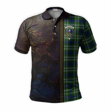 Haliburton Tartan Family Crest Polo Shirt Alba Gu Brath Be Brave Lion Ancient Style Kid - Tartan Vibes Clothing