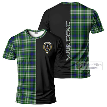 Haliburton Tartan T-Shirt with Family Crest and Half Of Me Style