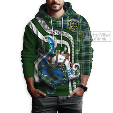 Haliburton Tartan Hoodie with Epic Bagpipe Style