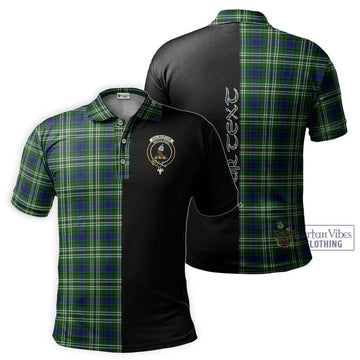 Haliburton Tartan Polo Shirt with Family Crest and Half Of Me Style