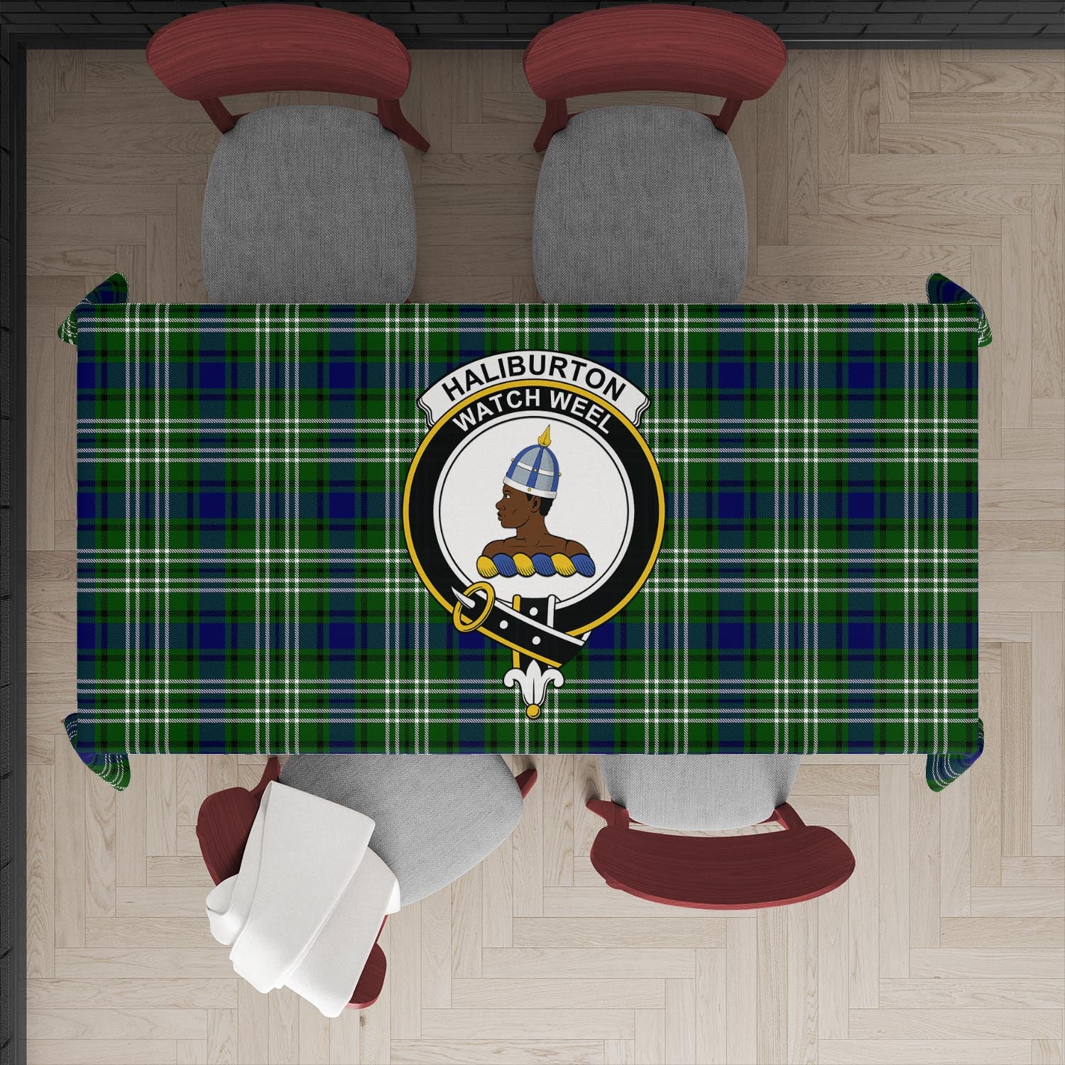 haliburton-tatan-tablecloth-with-family-crest