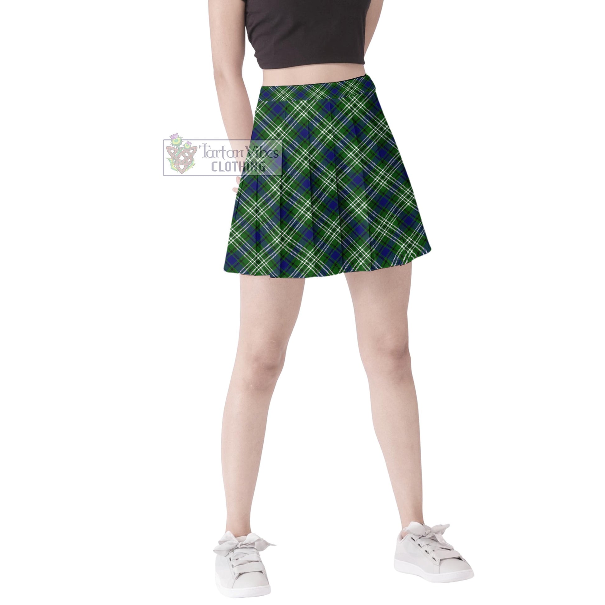 Tartan Vibes Clothing Haliburton Tartan Women's Plated Mini Skirt