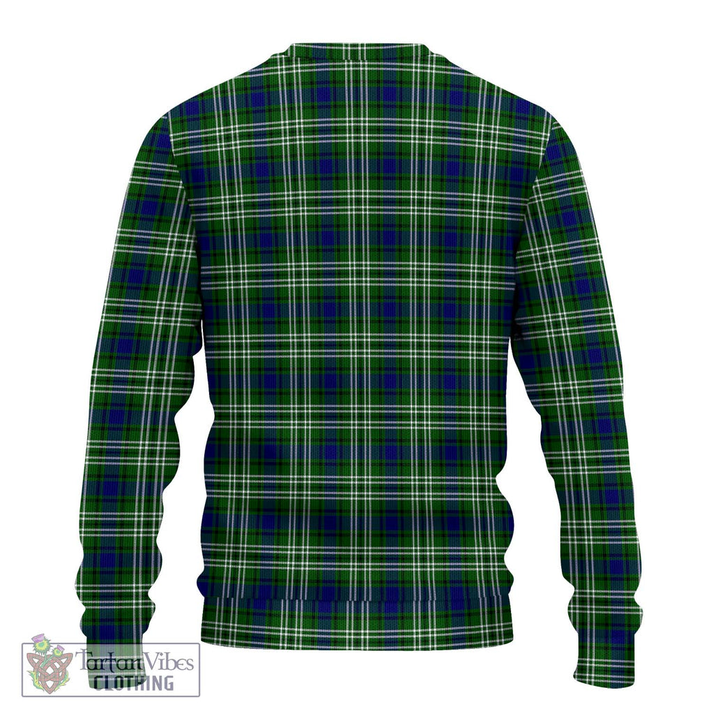 Haliburton Tartan Knitted Sweater with Family Crest DNA In Me Style - Tartanvibesclothing Shop