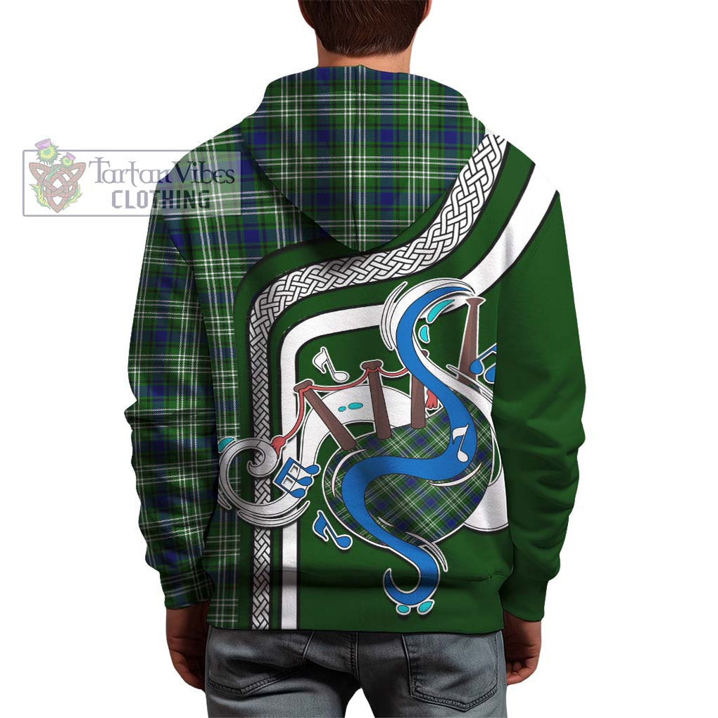 Haliburton Tartan Hoodie with Epic Bagpipe Style - Tartanvibesclothing Shop