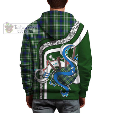 Haliburton Tartan Hoodie with Epic Bagpipe Style