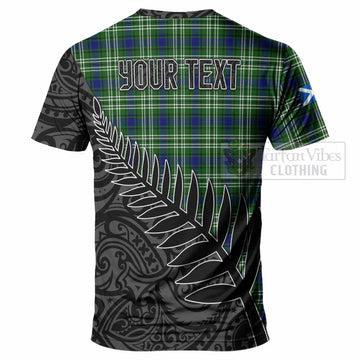 Haliburton Crest Tartan T-Shirt with New Zealand Silver Fern Half Style