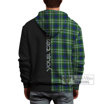 Haliburton Tartan Hoodie with Family Crest and Half Of Me Style