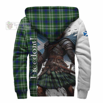 Haliburton Crest Tartan Sherpa Hoodie Inspired by the Freedom of Scottish Warrior