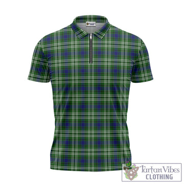 Haliburton Tartan Zipper Polo Shirt