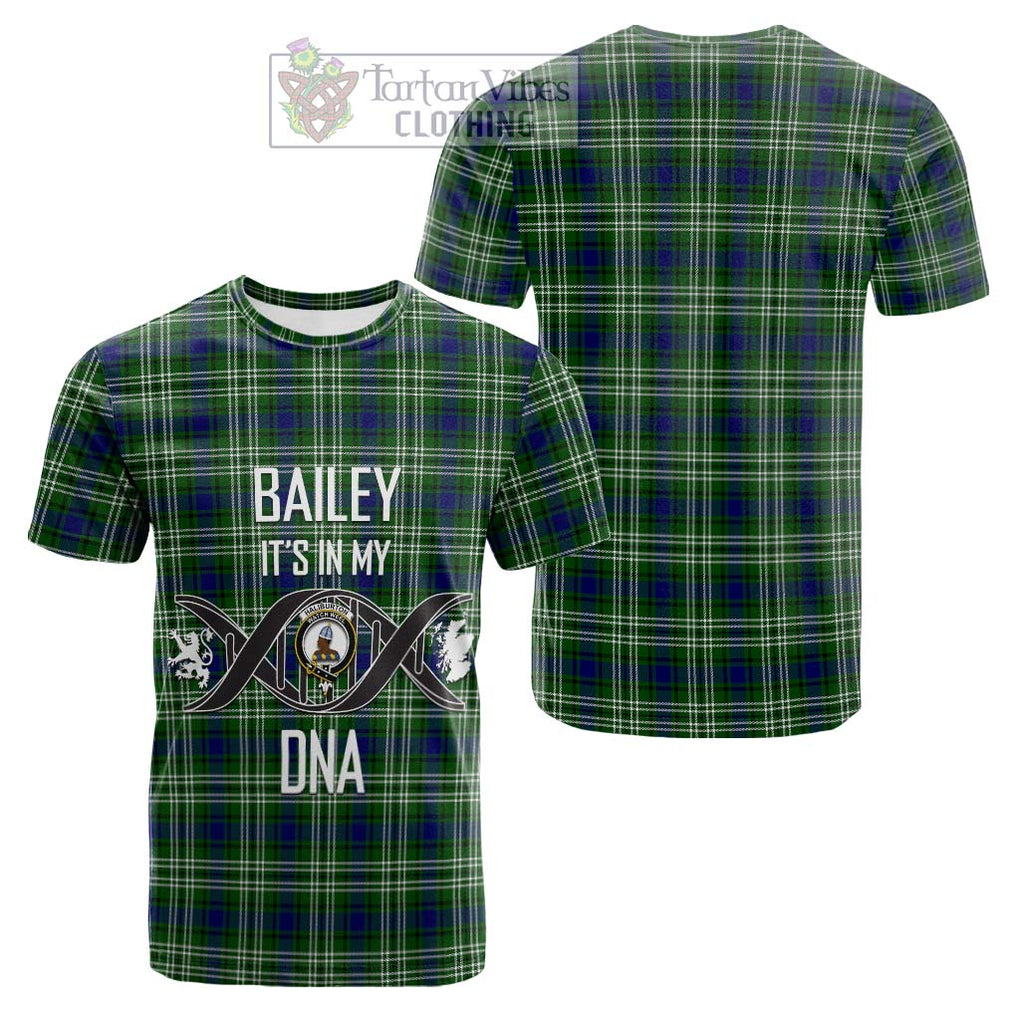 Tartan Vibes Clothing Haliburton Tartan Cotton T-shirt with Family Crest DNA In Me Style