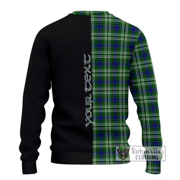 Haliburton Tartan Ugly Sweater with Family Crest and Half Of Me Style