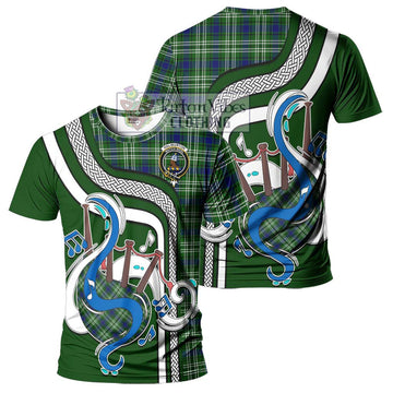 Haliburton Tartan T-Shirt with Epic Bagpipe Style