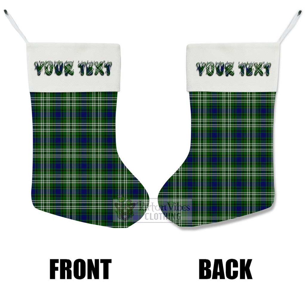 Tartan Vibes Clothing Haliburton Tartan Christmas Stocking with Personalized Text