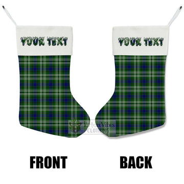 Haliburton Tartan Christmas Stocking with Personalized Text