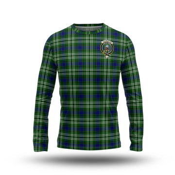 Haliburton Tartan Long Sleeve T-Shirt with Family Crest