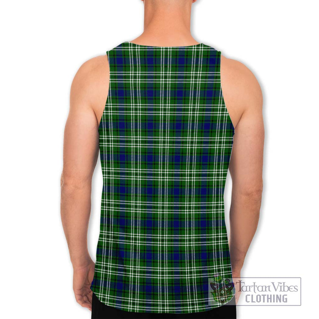 Haliburton Tartan Men's Tank Top with Family Crest DNA In Me Style - Tartanvibesclothing Shop