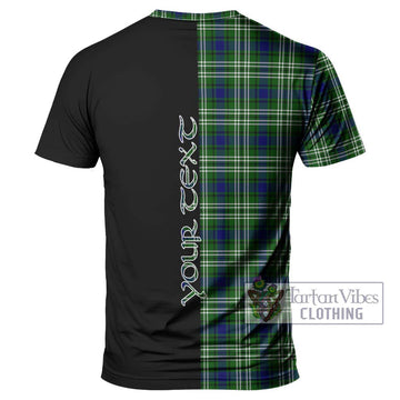 Haliburton Tartan T-Shirt with Family Crest and Half Of Me Style