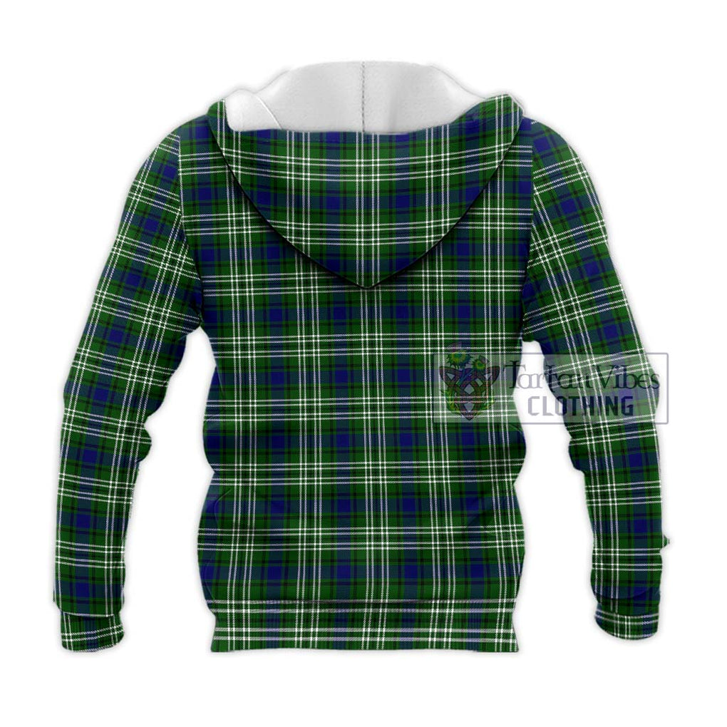 Haliburton Tartan Knitted Hoodie with Family Crest DNA In Me Style - Tartanvibesclothing Shop