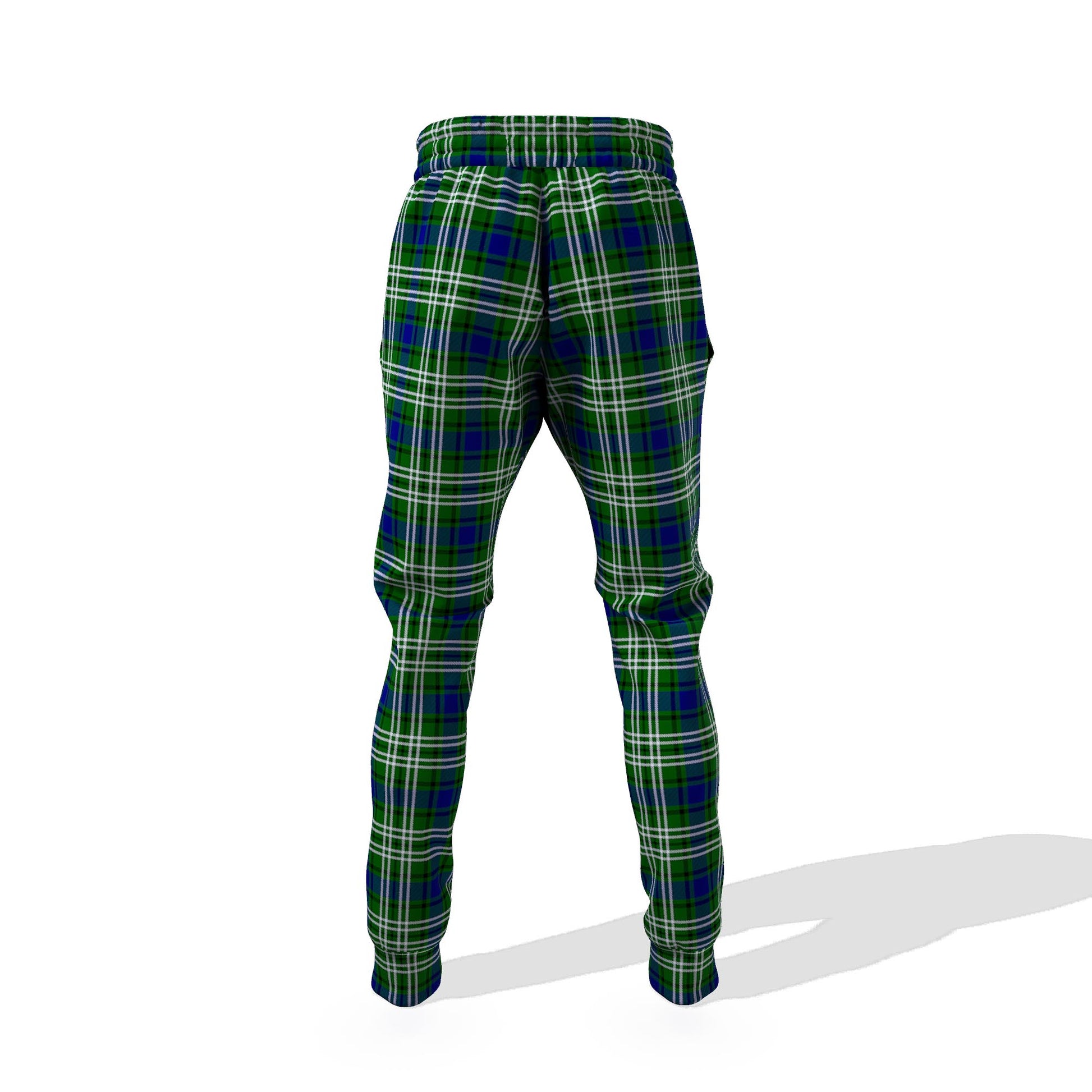 Haliburton Tartan Joggers Pants with Family Crest - Tartanvibesclothing