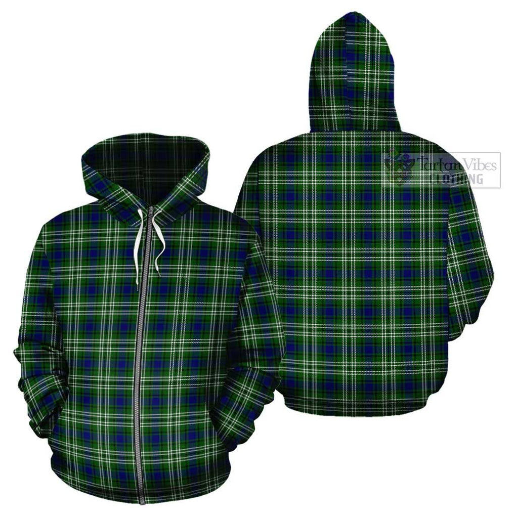 Haliburton Tartan Cotton Hoodie Zip Hoodie - Tartan Vibes Clothing