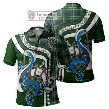 Haliburton Tartan Polo Shirt with Epic Bagpipe Style