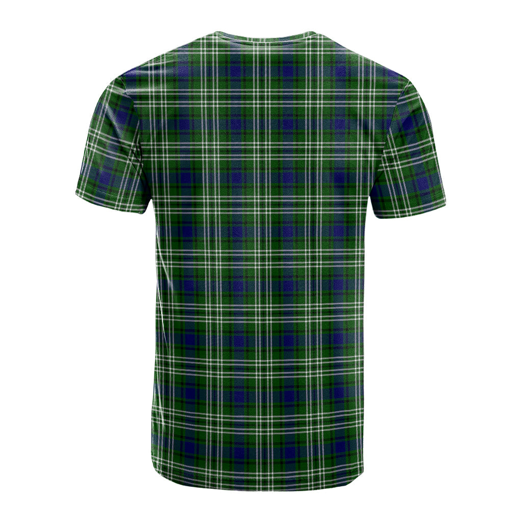 Haliburton Tartan T-Shirt with Family Crest - Tartan Vibes Clothing