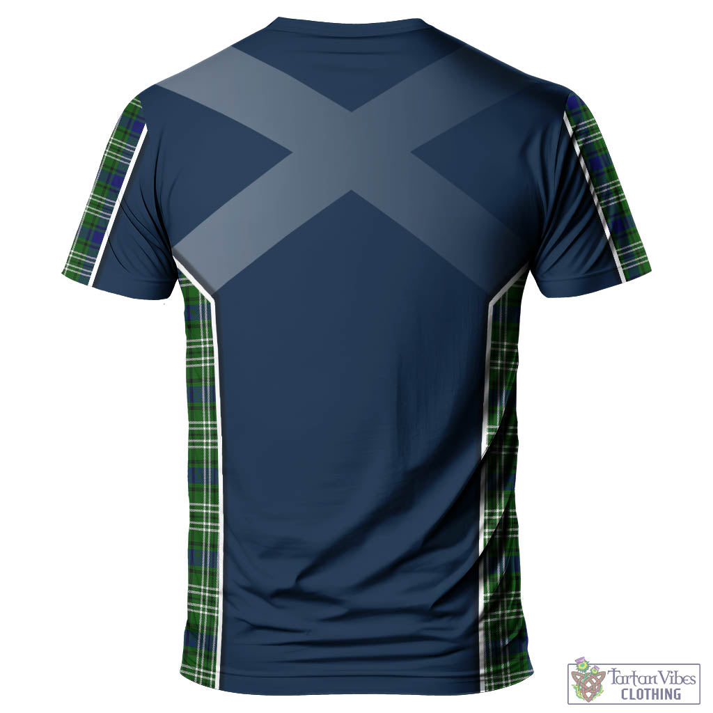 Tartan Vibes Clothing Haliburton Tartan T-Shirt with Family Crest and Lion Rampant Vibes Sport Style