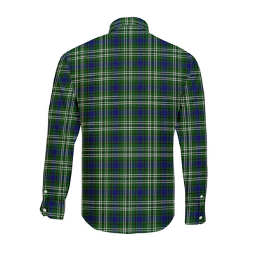 Haliburton Tartan Long Sleeve Button Up Shirt with Family Crest