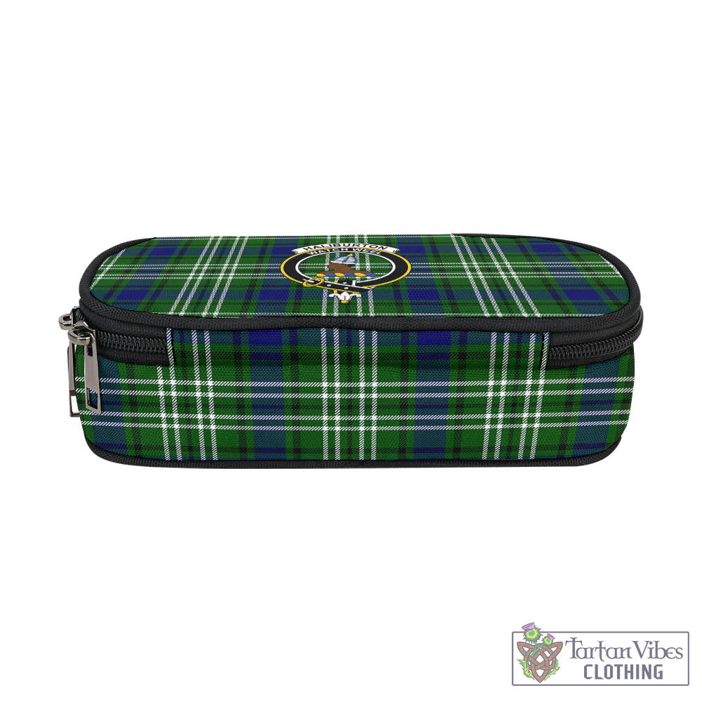 Tartan Vibes Clothing Haliburton Tartan Pen and Pencil Case with Family Crest