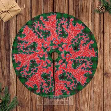 Halkerston Tartan Christmas Tree Skirt Lion Rampant Style Casual Tree Skirts - Tartan Vibes Clothing
