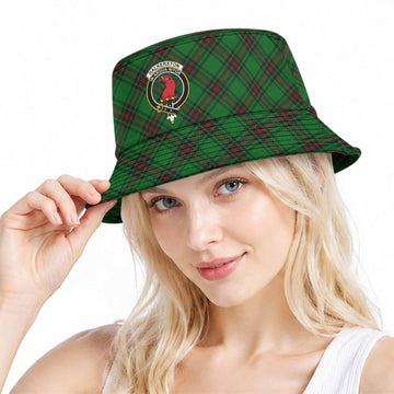 Halkerston Tartan Bucket Hat with Family Crest Bucket Hat One Size - Tartan Vibes Clothing