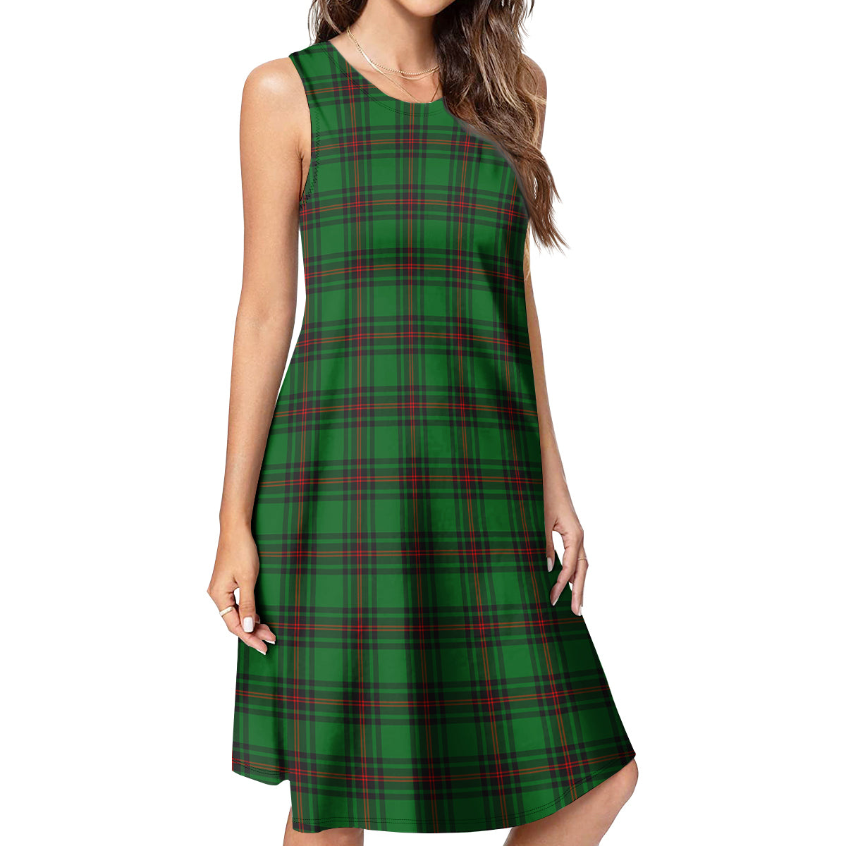 Halkerston Tartan Womens Casual Dresses 4XL - Tartan Vibes Clothing