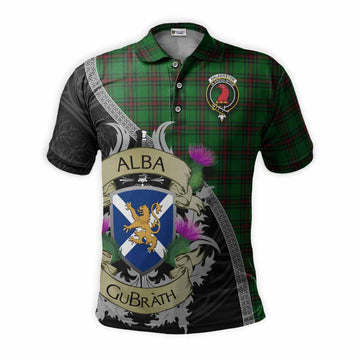 Halkerston Tartan Family Crest Polo Shirt Lion Rampant Royal Thistle Shield Celtic Inspired Kid - Tartan Vibes Clothing