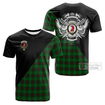 Halkerston Tartan Cotton T-shirt with Family Crest and Military Logo Style Kid's Shirt - Tartan Vibes Clothing