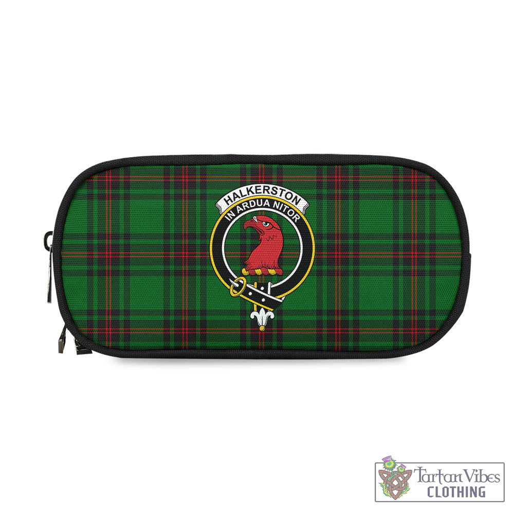 Halkerston Tartan Pen and Pencil Case with Family Crest - Tartan Vibes Clothing