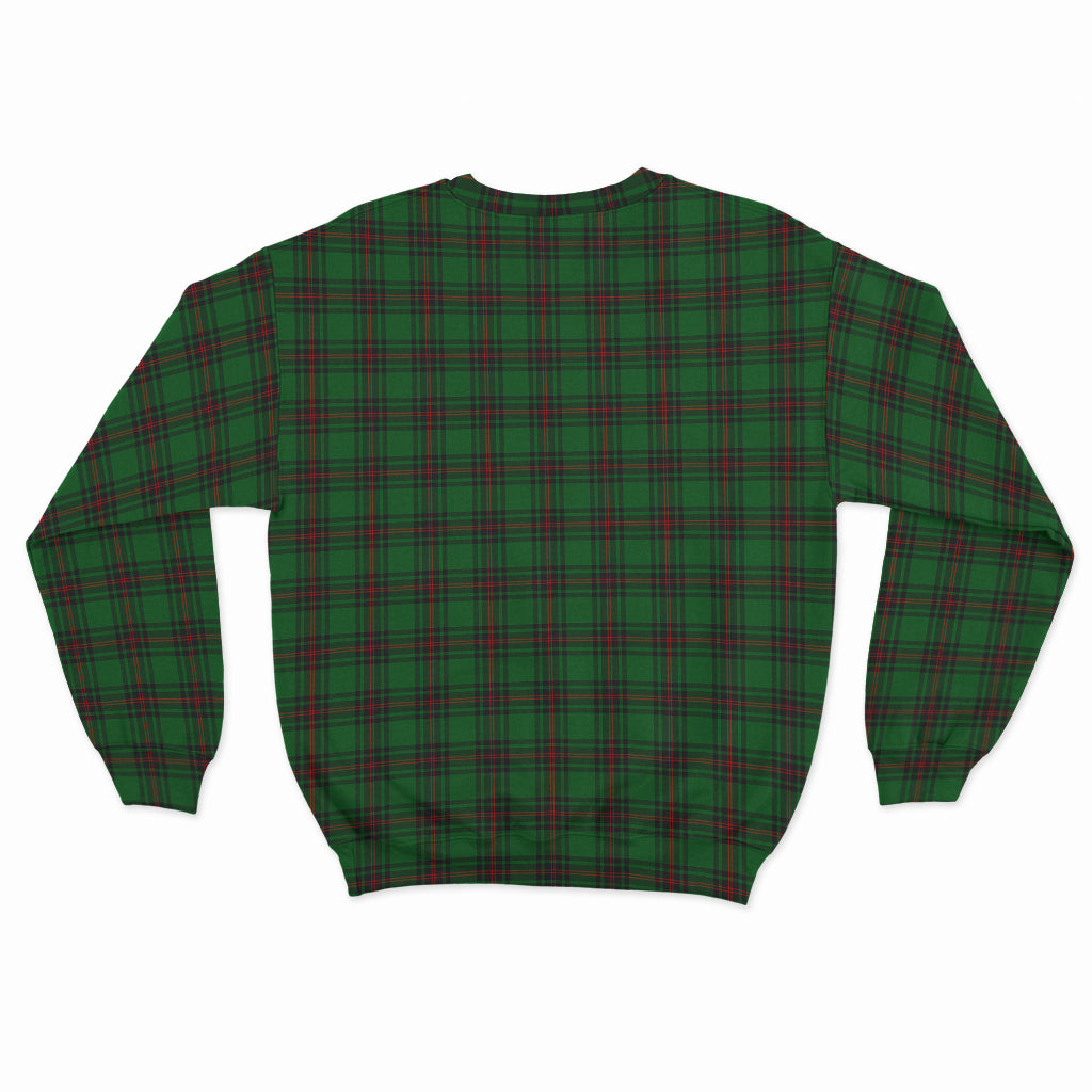 Halkerston Tartan Sweatshirt with Family Crest - Tartan Vibes Clothing