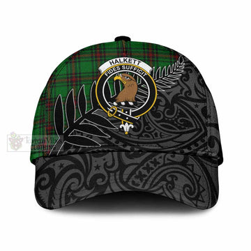 Halkett Tartan Classic Cap with New Zealand Silver Fern Half Style